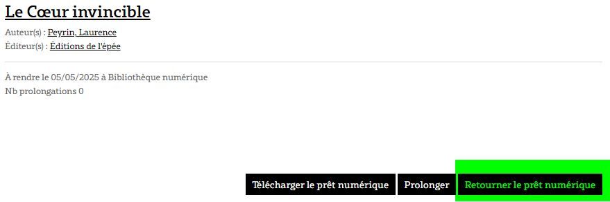 Restituer prets